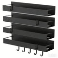 4-Pack Magnetic Spice Rack Organizer for Refrigerator & Oven - OZKA HOME