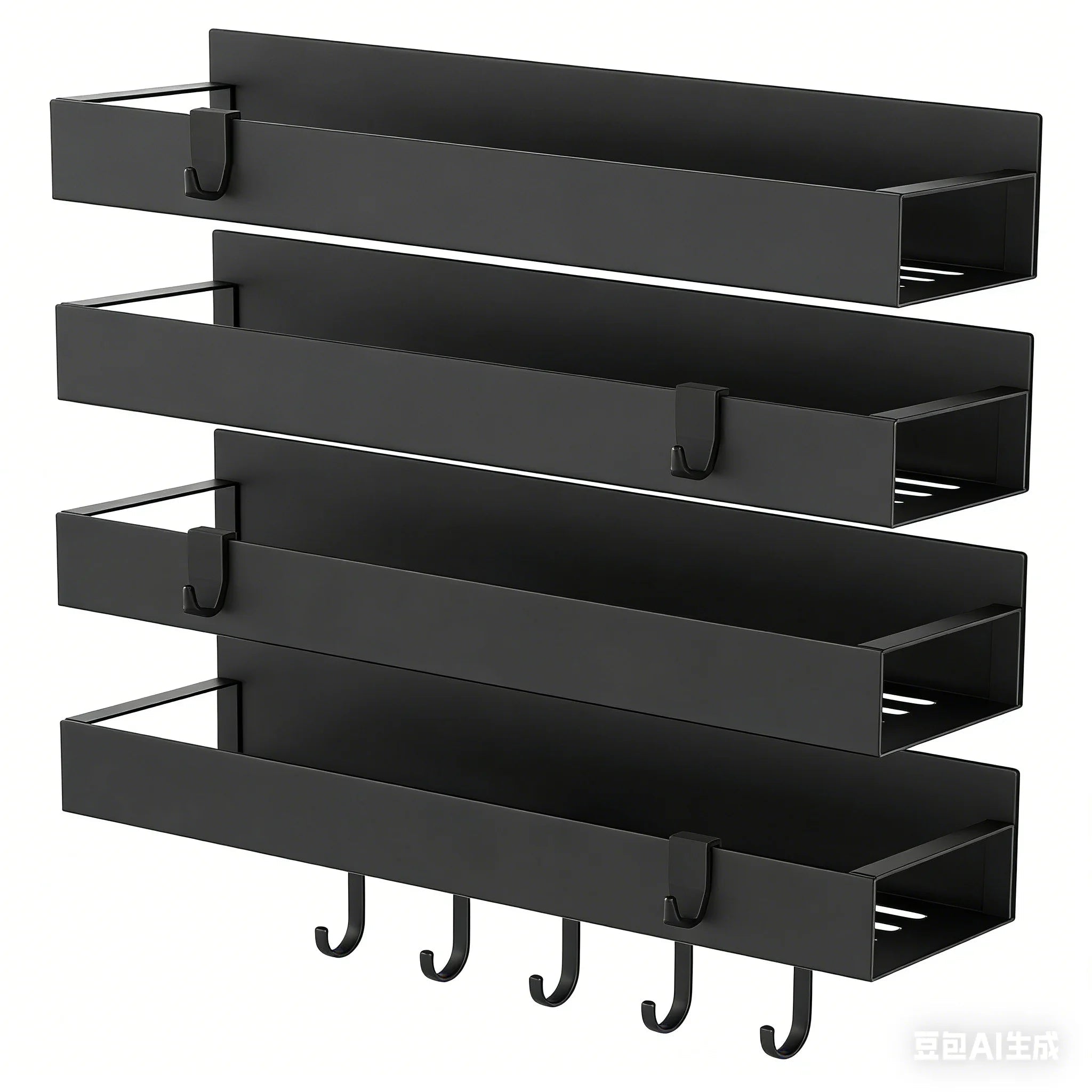 4-Pack Magnetic Spice Rack Organizer for Refrigerator & Oven - OZKA HOME