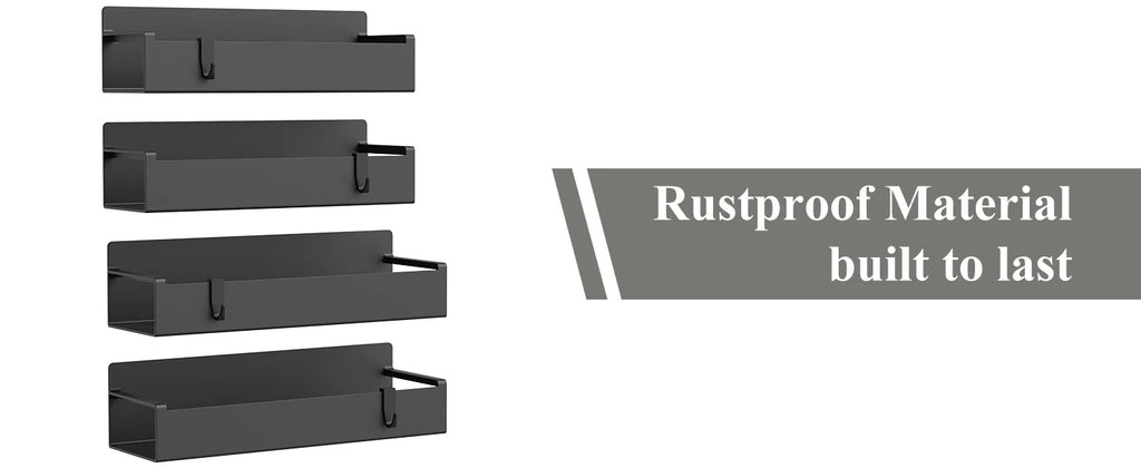 4-Pack Magnetic Spice Rack Organizer for Refrigerator & Oven - OZKA HOME