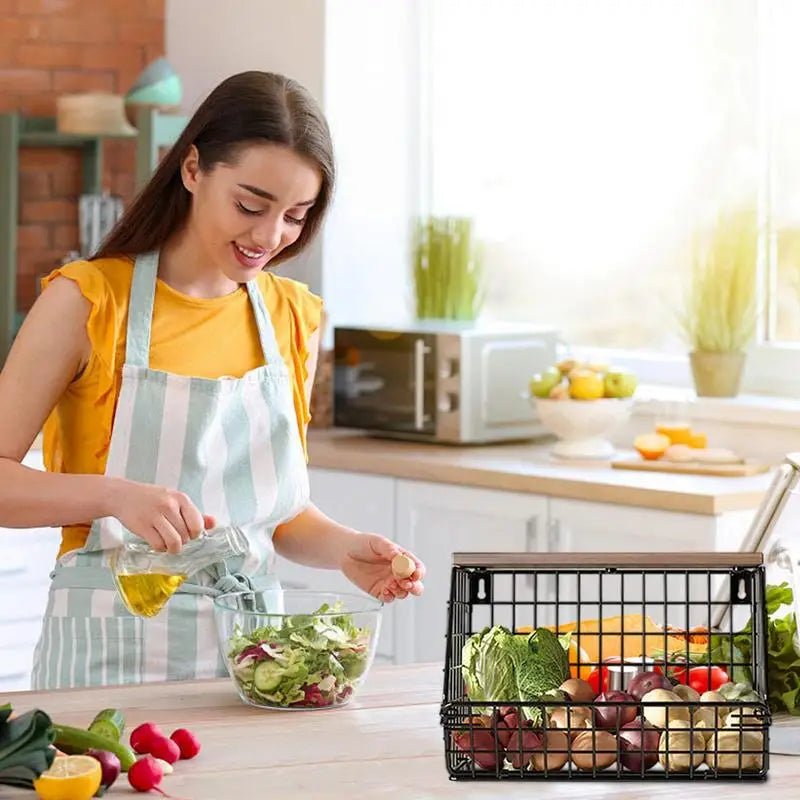 Wall Mount Kitchen Storage Rack - OZKA HOME