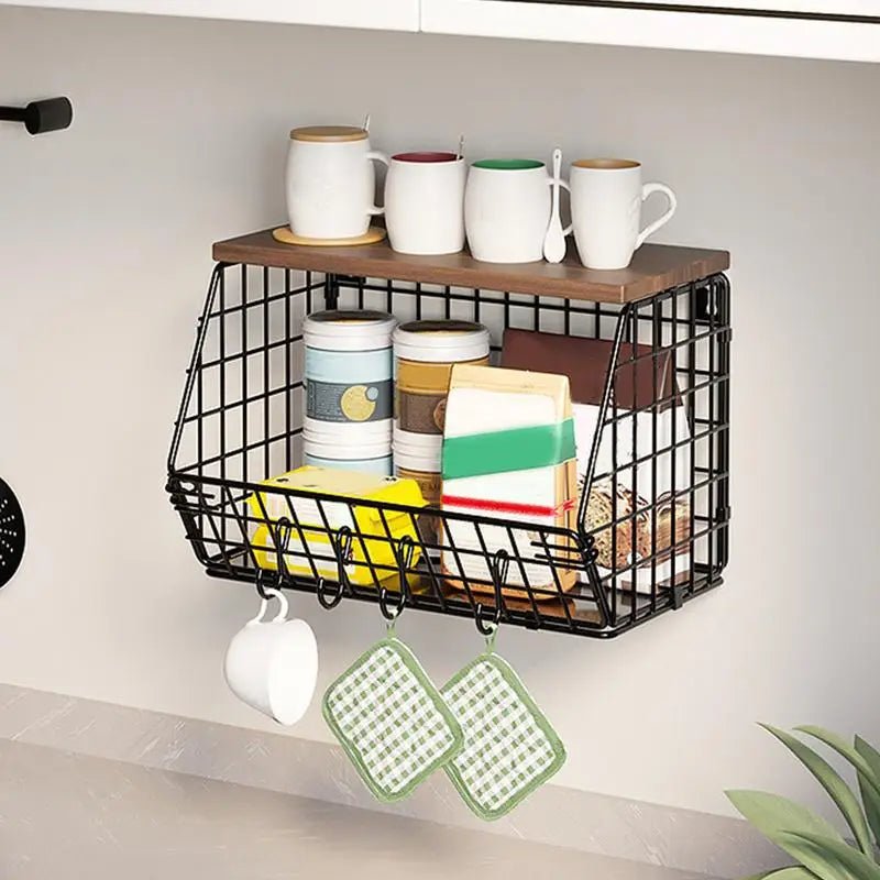 Wall Mount Kitchen Storage Rack - OZKA HOME